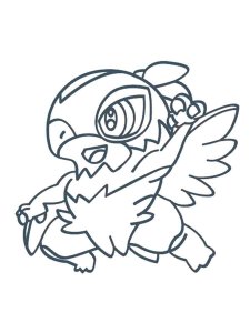 Hawlucha Pokemon coloring pages - Free Printable