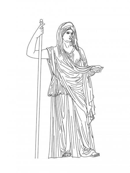 Hera coloring pages