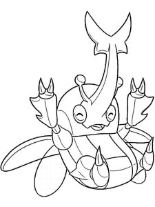 Pokemon Heracross coloring pages - Free Printable