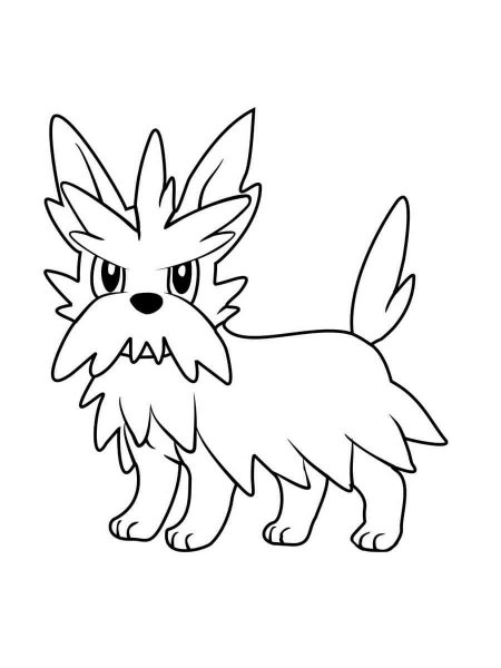 Herdier Pokemon coloring pages - Free Printable