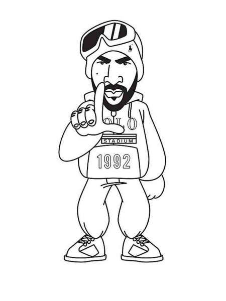 Hip-Hop & Rap coloring pages