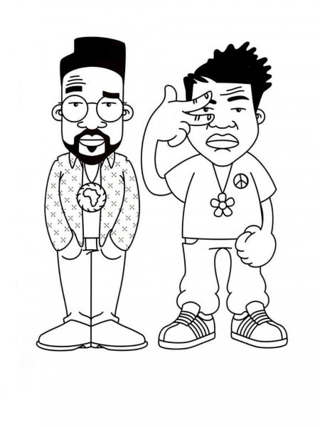 Hip-Hop & Rap coloring pages