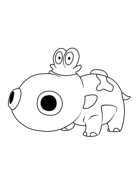 Hippopotas Pokemon coloring pages - Free Printable