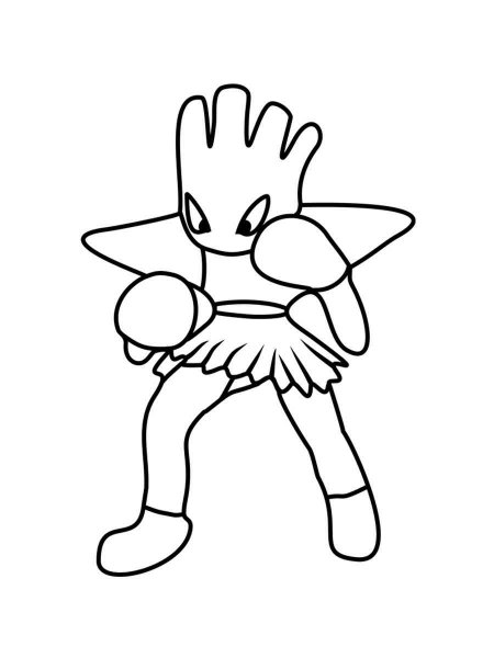 10 Hitmonchan Pokémon Coloring Pages for Your Artistic Journey