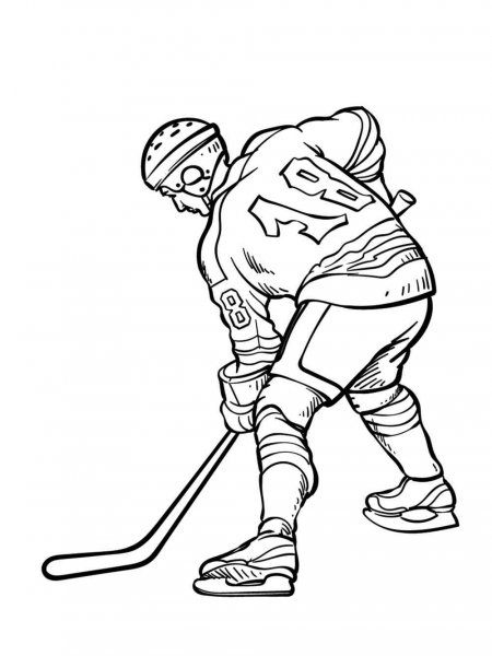 Hockey coloring pages