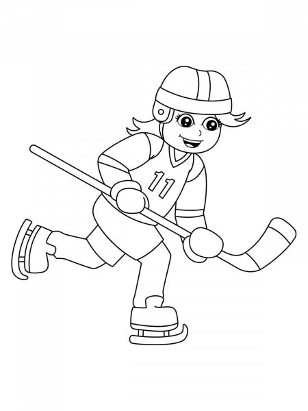 Hockey coloring pages