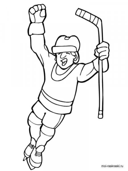 Hockey coloring pages