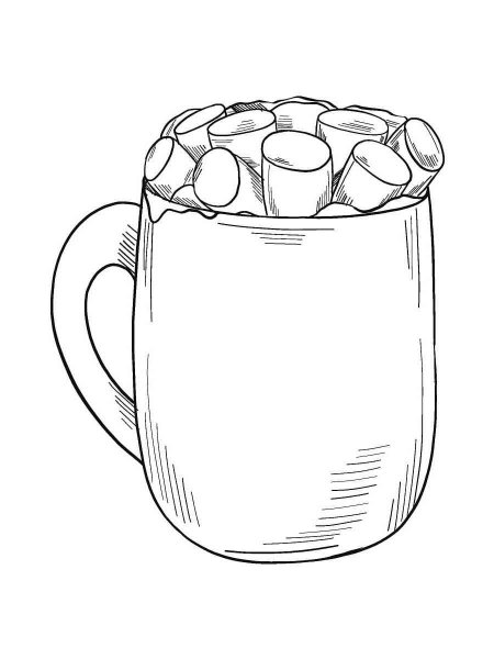 Hot Chocolate coloring pages
