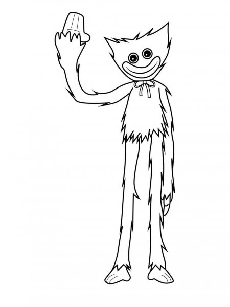 Huggy Wuggy coloring pages