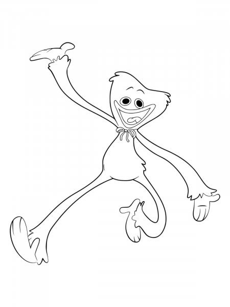 Huggy Wuggy coloring pages