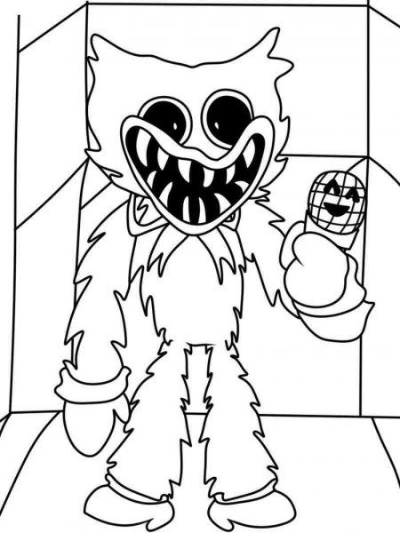 Huggy Wuggy coloring pages