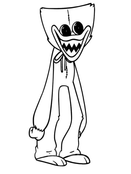 Huggy Wuggy coloring pages