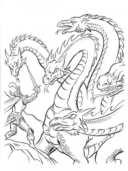 Hydra coloring pages