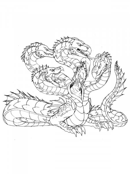 Hydra coloring pages