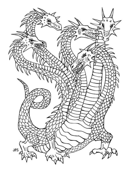 Hydra coloring pages