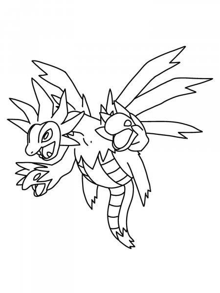 Pokemon Hydreigon coloring pages - Free Printable