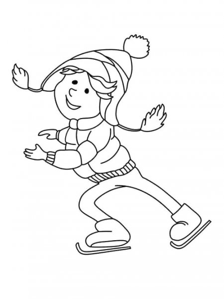 Ice Skater coloring pages