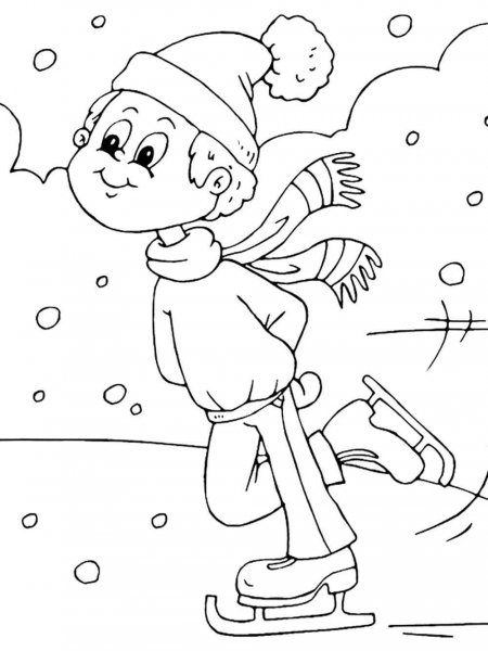 Ice Skater coloring pages