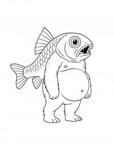 Italian Brainrot Coloring Page 20