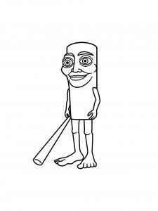 Tung Tung Sahur coloring page