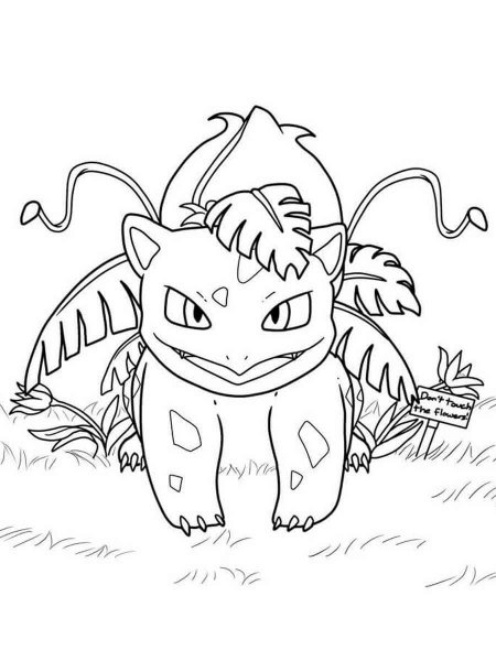 Pokemon Ivysaur coloring pages - Free Printable