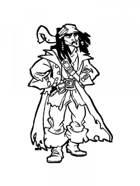 Jack Sparrow coloring pages