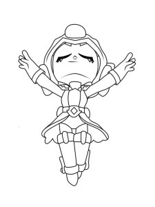 Janet Brawl Stars Coloring Page 10