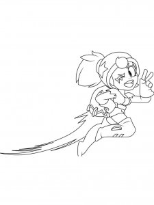 Janet Brawl Stars Coloring Page 11