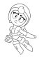 Janet from Brawl Stars coloring pages