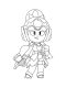 Janet from Brawl Stars coloring pages