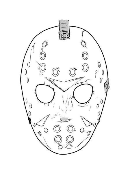 Jason Voorhees coloring pages - Jason Voorhees Coloring Page 4