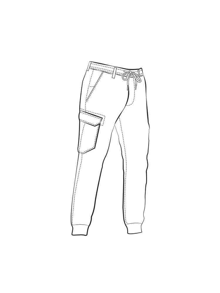 Online coloring pages Coloring page Pants Clothing Download print coloring  page
