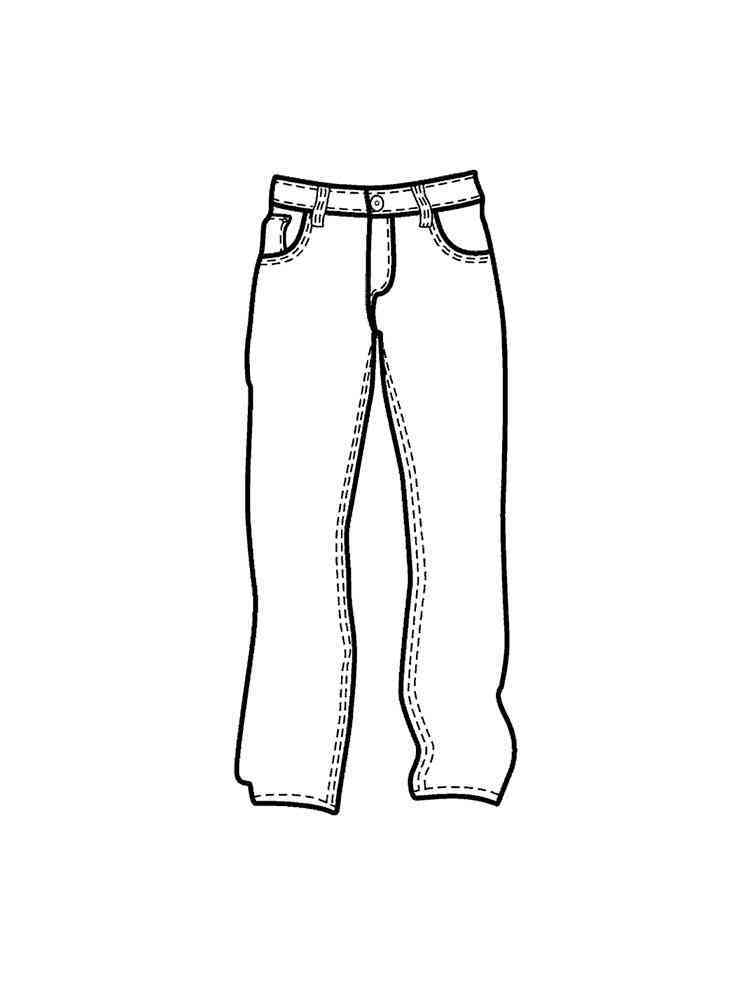 Pants Coloring Pages ᗎ Printable Painting Template