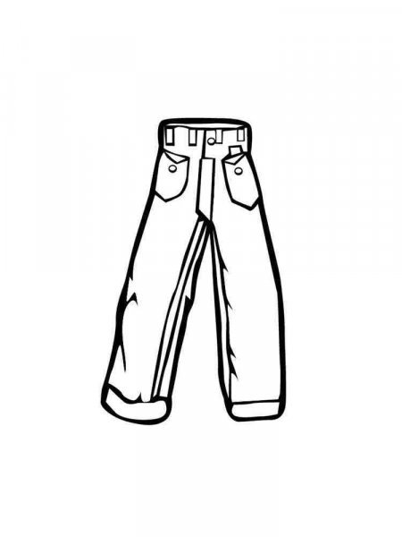 Jeans coloring pages