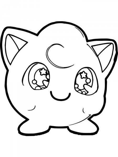 Pokemon Jigglypuff coloring pages - Free Printable