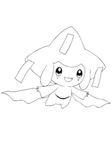 Jirachi Pokemon coloring pages - Free Printable