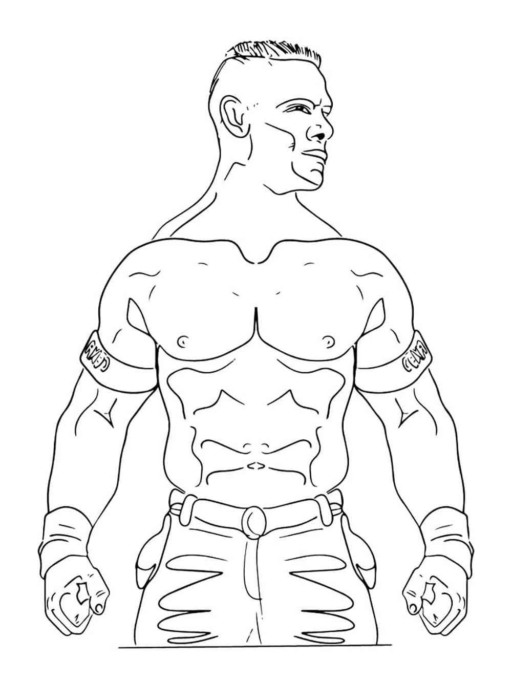 John Cena coloring pages
