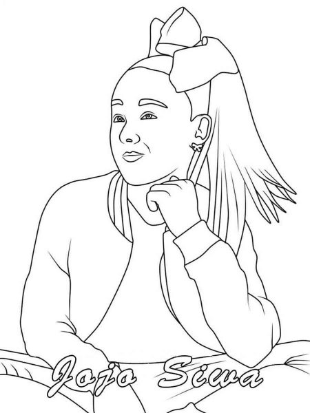 Jojo Siwa coloring pages - Free Printable