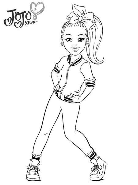 Jojo Siwa coloring pages - Free Printable