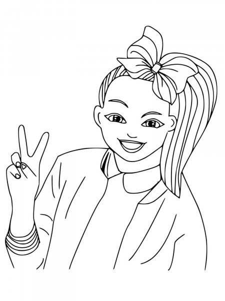 Jojo Siwa coloring pages - Free Printable