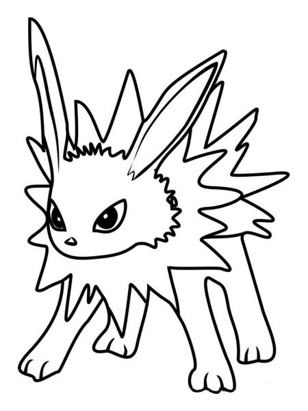 Pokemon Jolteon coloring pages - Free Printable