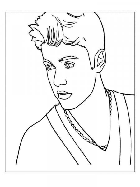 Justin Bieber coloring pages