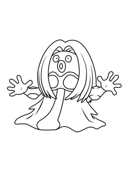 Jynx Pokemon coloring pages - Free Printable