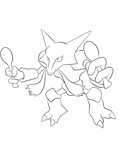 Pokemon Kadabra coloring pages - Free Printable