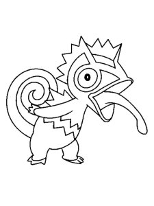 Kecleon Pokemon coloring pages - Free Printable