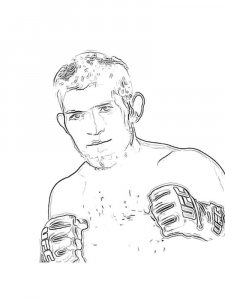 Khabib Nurmagomedov Coloring Pages 4