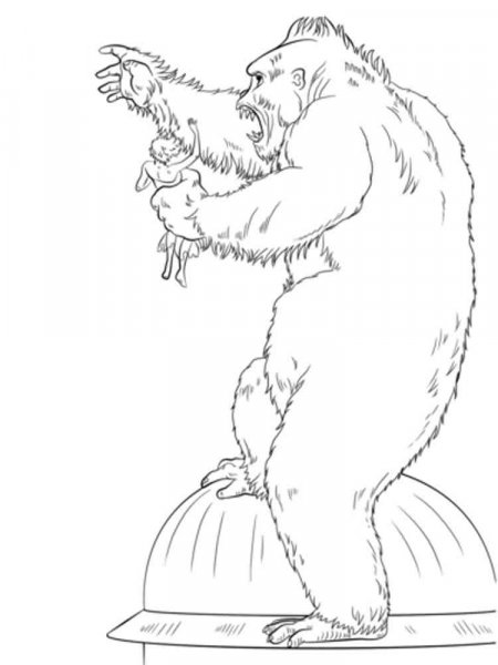 King Kong coloring pages