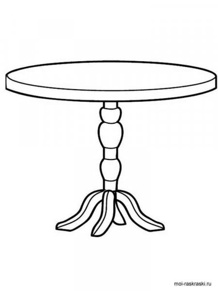 Kitchen Table coloring pages