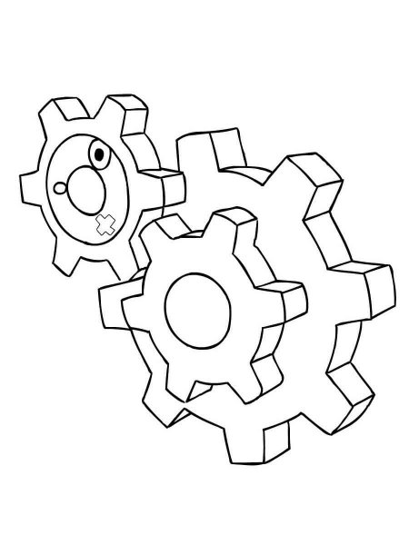 klang coloring page easy pokemon