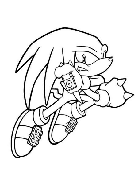 Knuckles Coloring Pages